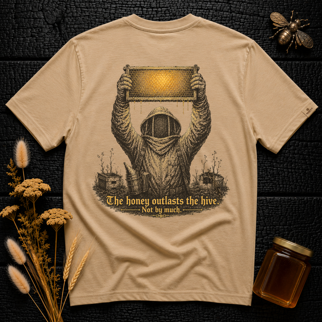 The honey outlasts the hive
