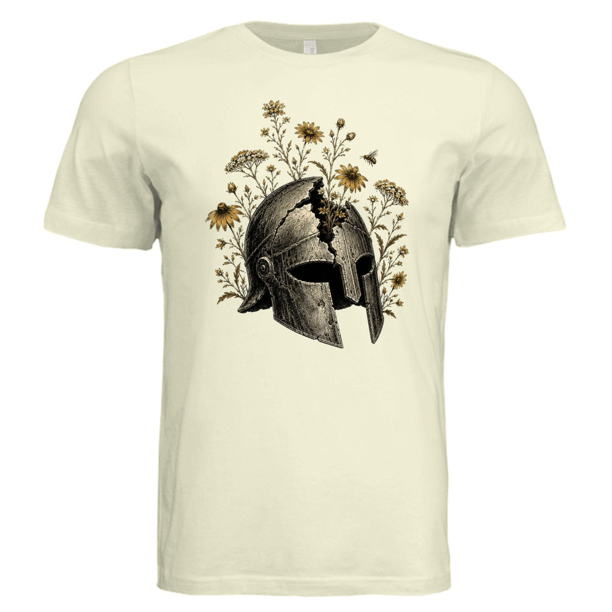 Antique Helmet with Wildflowers Graphic Tee – IronHive Co.