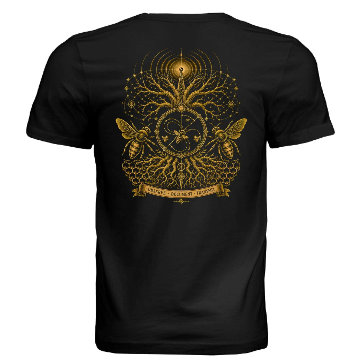 Golden Bee Observatory Graphic Tee – IronHive Co.