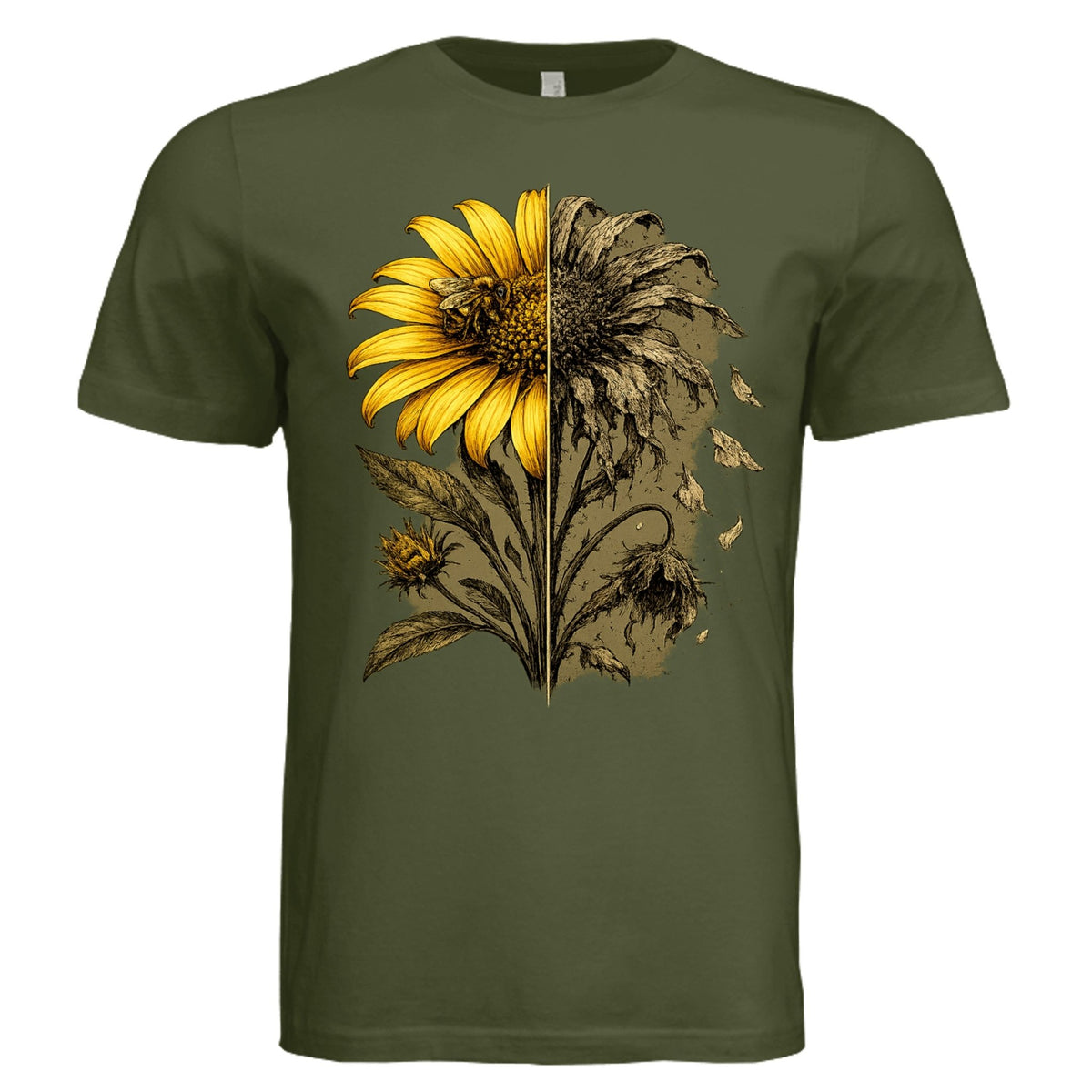 Life and Decay of a Sunflower Graphic Tee – IronHive Co.