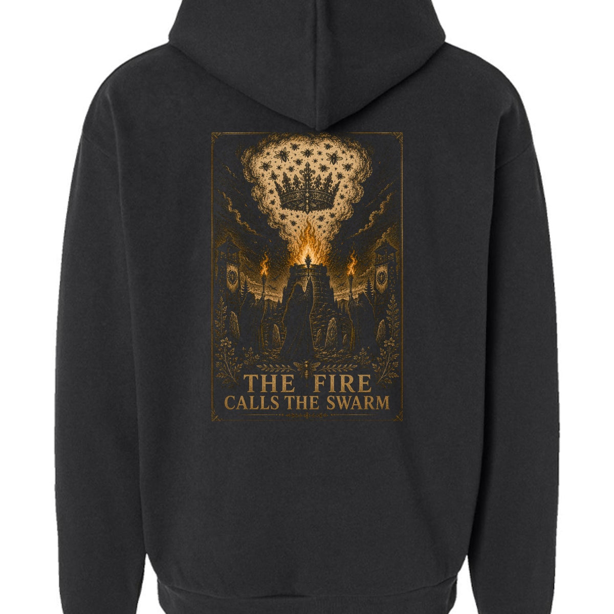 The Fire Calls the Swarm Hoodie – IronHive Co.