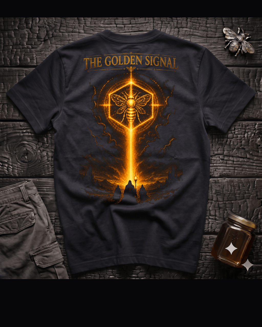 The Golden Signal Graphic Tee – IronHive Co.