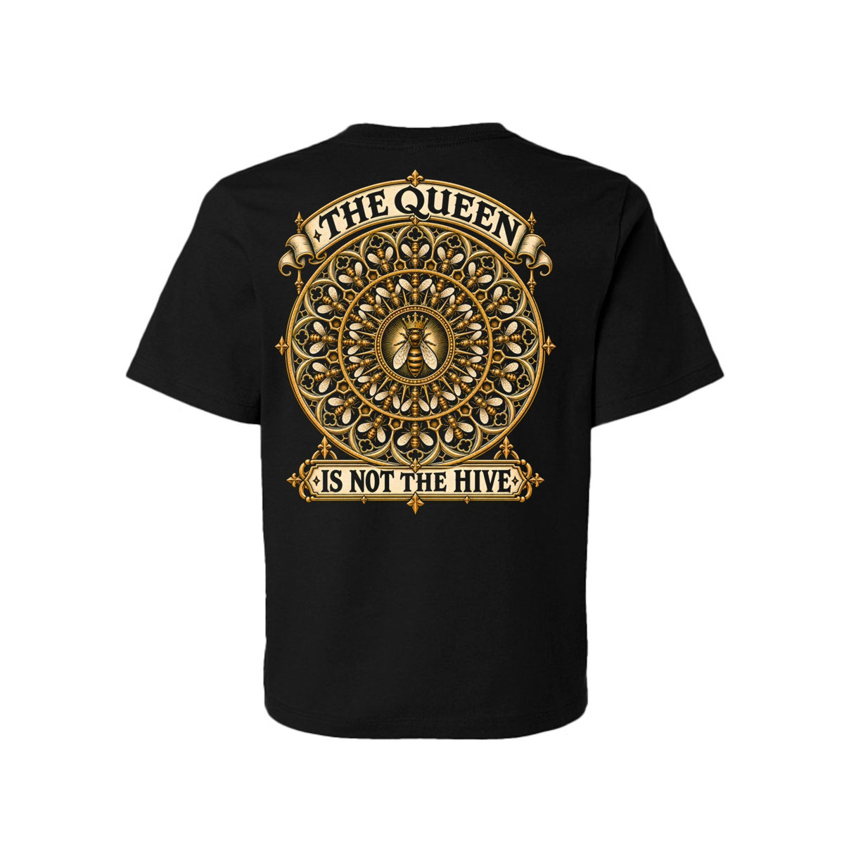 The Queen is not the Hive- Gold Graphic Tee – IronHive Co.