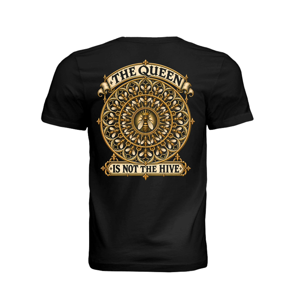 The Queen is not the Hive- Gold Graphic Tee – IronHive Co.