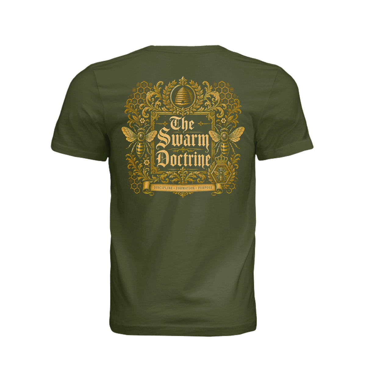 The Swarm Doctrine Gold Graphic Tee – IronHive Co.