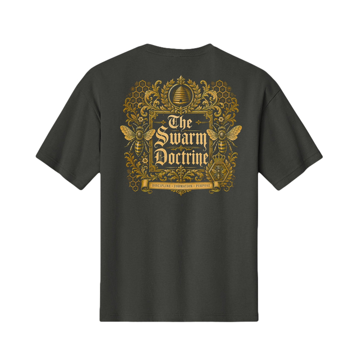The Swarm Doctrine Gold Graphic Tee – IronHive Co.